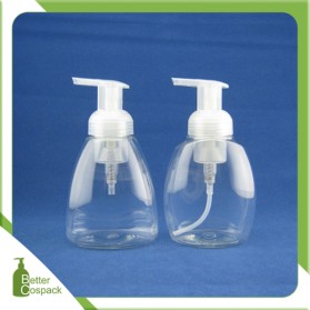 BPET 300-8 300ml 10oz PET foam bottle shaving cream bottle