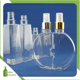 Plastic perfume bottle aluminium cosmetic sprayer