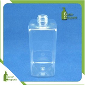 BPET 460-1 460ml square PET bottle for cosmetic