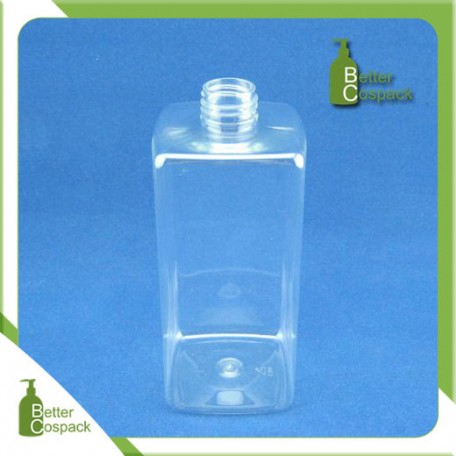BPET 460-1 460ml square PET bottle for cosmetic