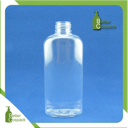 175ml PET cosmetic transparent plastic bottle