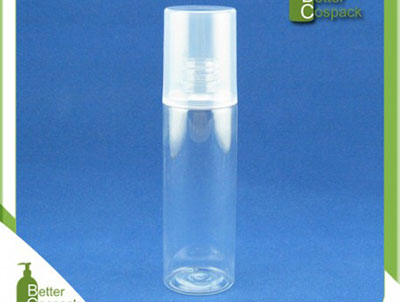 PET round lotion bottle with over cap